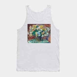 Chrysanthemums by Auguste Renoir Tank Top